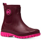 Botas de chuva femininas Michael Kors Tucker Pull On, vermelhas, tamanho 6M
