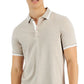 Camisa Polo Masculina Michael Kors Greenwich Bege Tamanho Médio