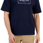 Camiseta masculina com logotipo da Michael Kors, azul, tamanho grande