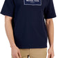 Camiseta masculina com logotipo da Michael Kors, azul, tamanho extragrande