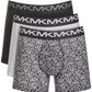 Cuecas boxer masculinas Michael Kors Performance de algodão, pretas, tamanho GG, pacote com 3