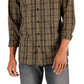 Camisa xadrez clássica Thames Classic Fit masculina Michael Kors, marrom, tamanho extragrande