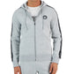 Moletom com capuz masculino Michael Kors com fita de logotipo cinza, tamanho XX-G