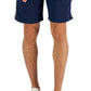 Shorts de lã com fita de logotipo Michael Kors masculino, azul, tamanho grande
