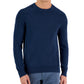 Suéter masculino Michael Kors com gola redonda tingido azul, tamanho extragrande