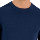 Suéter masculino Michael Kors com gola redonda tingido azul, tamanho extragrande