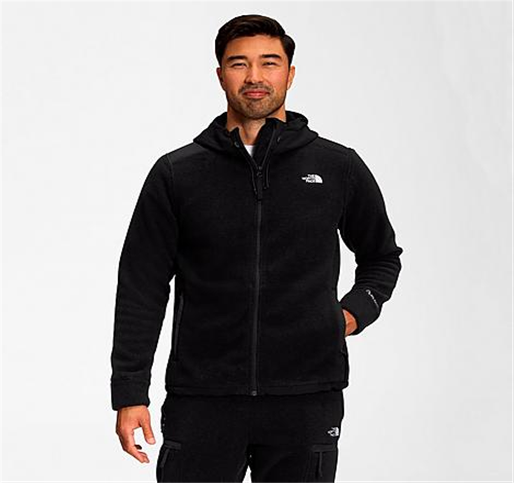 Jaqueta com capuz Alpine Polartec® 200 Full Zip The North Face Masculina, preta, tamanho médio