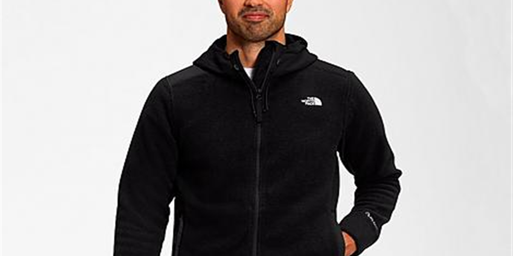 Jaqueta com capuz Alpine Polartec® 200 Full Zip The North Face Masculina, preta, tamanho médio