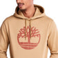 Moletom com capuz Timberland Core Regular Fit Logo Masculino Marrom Tamanho P