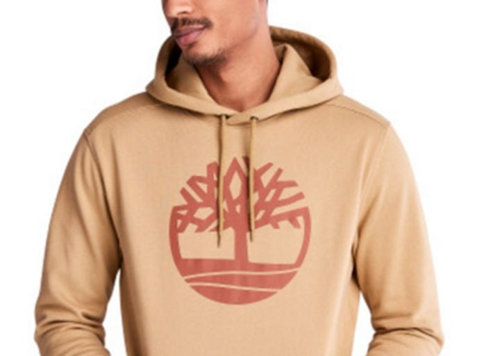 Moletom com capuz Timberland Core Regular Fit Logo Masculino Marrom Tamanho P