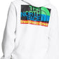 Moletom com capuz The North Face Graphic Injection masculino, branco, tamanho X-G