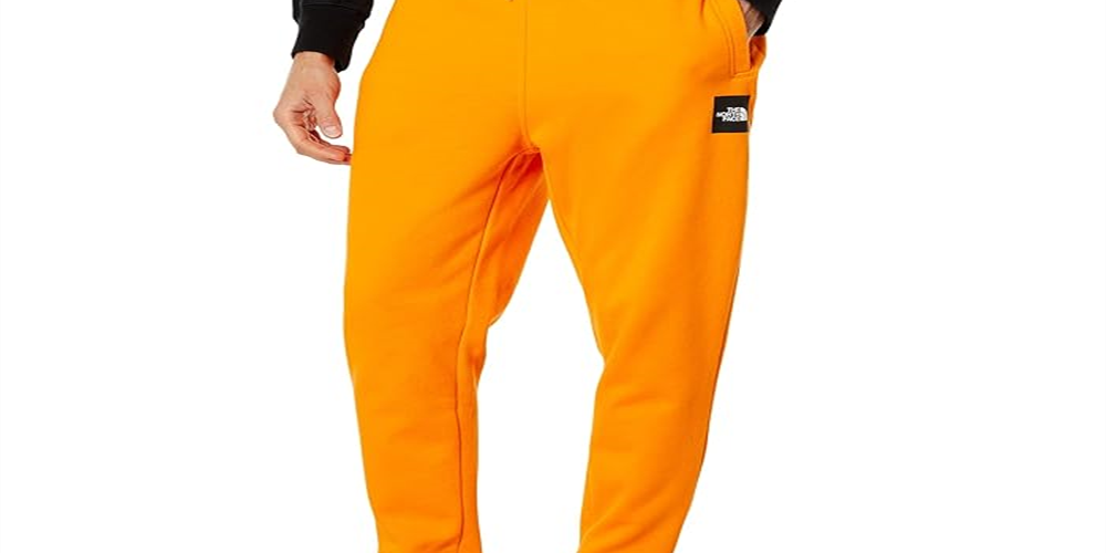 Calça de moletom masculina The North Face Box NSE laranja