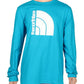 Camisa masculina The North Face Coordinates Crewneck com logotipo, azul, tamanho pequeno