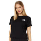 Camiseta feminina de manga curta The North Face Box Nse preta, tamanho X-S