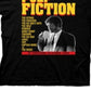 Camiseta gráfica masculina com pôster Pulp Fiction da Ripple Junction, preta, tamanho médio