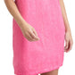 Vestido de algodão Cove feminino esplêndido rosa tamanho extragrande