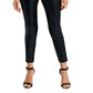 Leggings femininas de couro sintético de cintura alta BCBGMAXAZRIA, pretas, tamanho extragrande