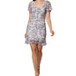 Vestido curto de malha franzida feminino BCBGeneration, rosa, tamanho 8
