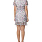 Vestido curto de malha franzida feminino BCBGeneration, rosa, tamanho 8