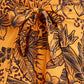 BCBGeneration Shorts de banho femininos estampados com estampa, amarelo, tamanho pequeno