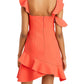 Vestido Malik assimétrico feminino BCBGMAXAZRIA vermelho tamanho 12