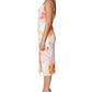 Vestido justo estampado feminino Laundry By Shelli Segal, marrom, tamanho 8
