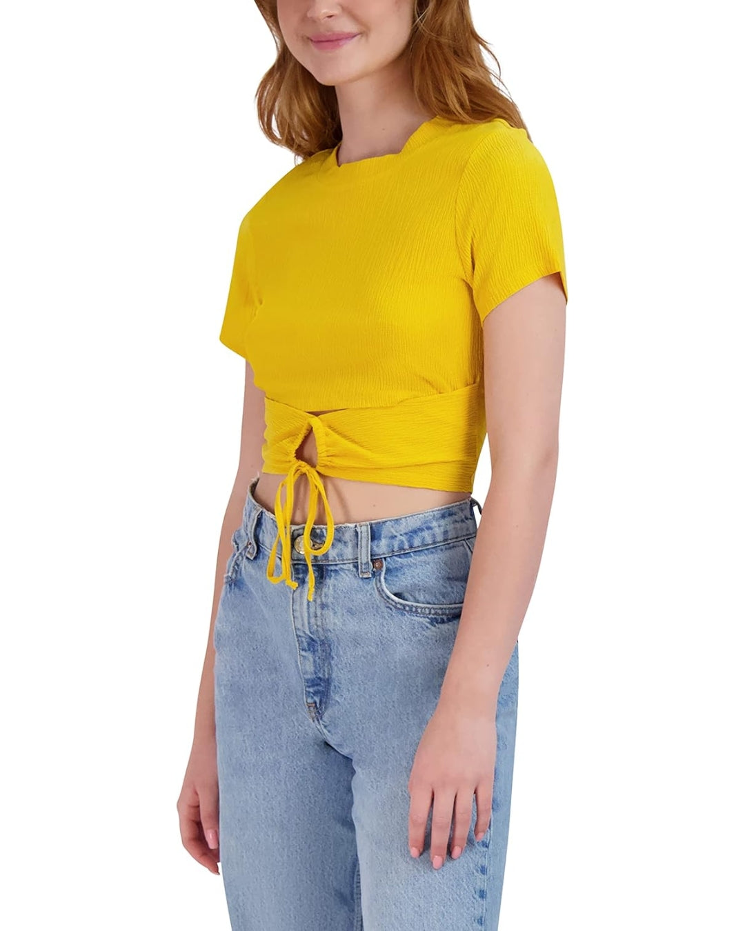 Camisa BCBGeneration com cadarço W1VX3T23 vermelha, tamanho médio