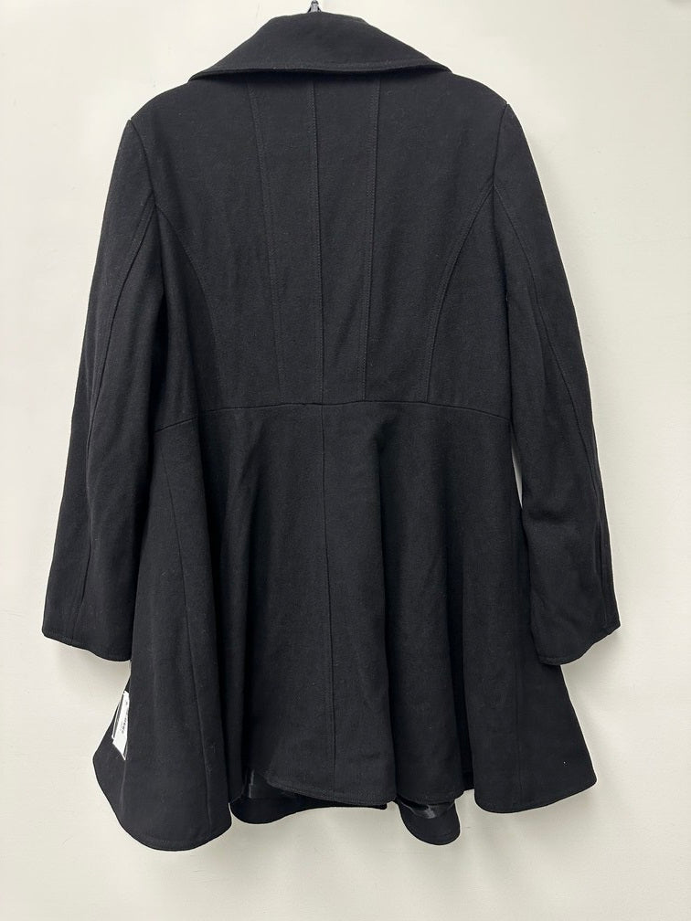 Casaco feminino com abotoamento duplo e saia Laundry By Shelli Segal, preto, tamanho extragrande