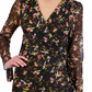 Vestido envelope feminino estampado em malha sintética, Laundry by Shelli Segal, tamanho 14