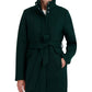 Casaco feminino com cinto e abotoamento simples Laundry By Shelli Segal, preto, tamanho pequeno