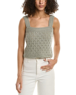 Camisola Vince Crochet de lã e caxemira em alcachofra, tamanho X-Large