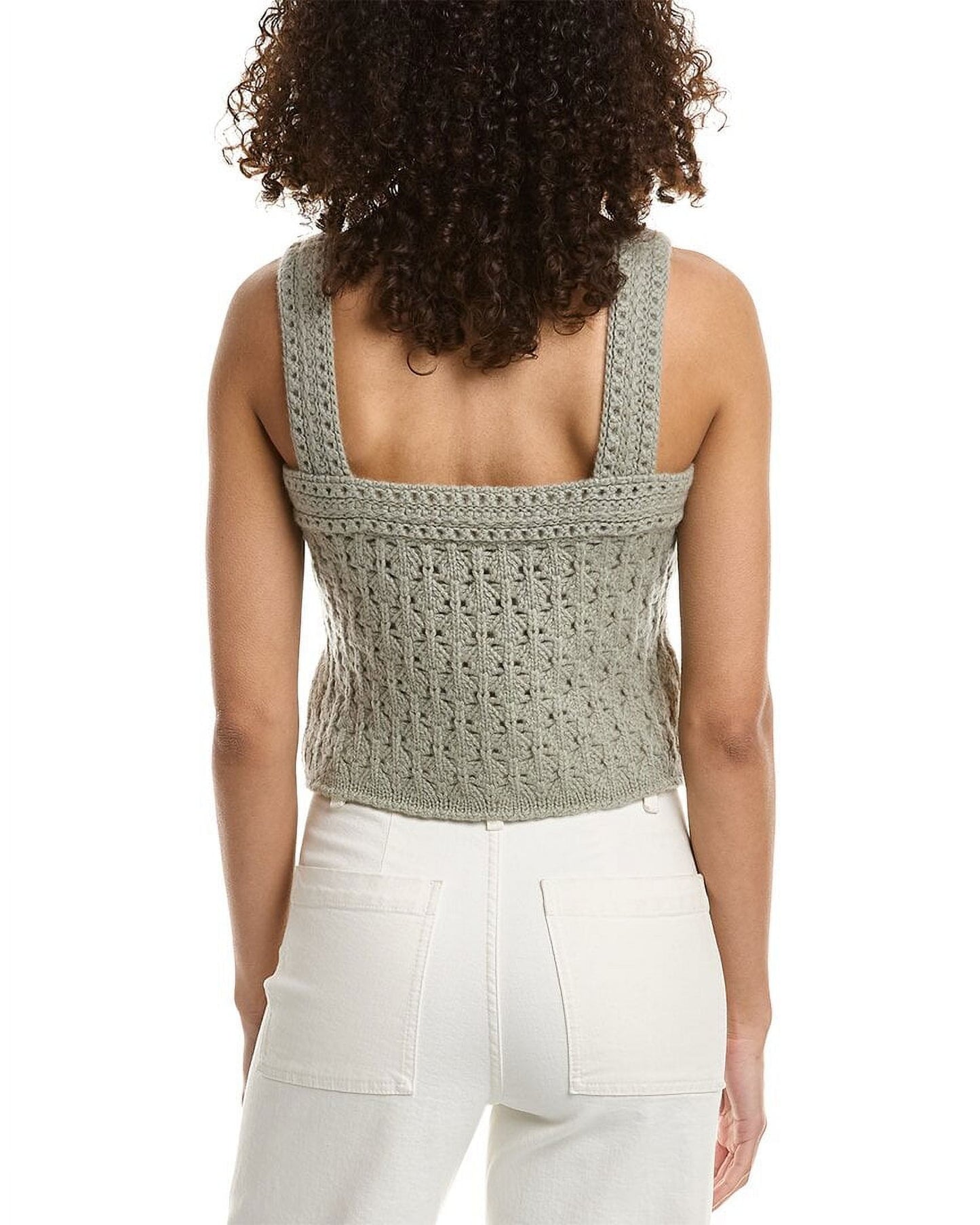 Camisola Vince Crochet de lã e caxemira em alcachofra, tamanho X-Large