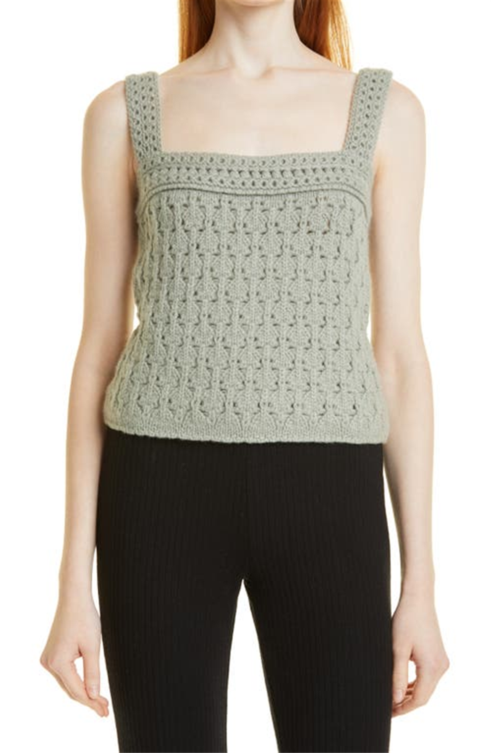 Camisola Vince Crochet de lã e caxemira em alcachofra, tamanho X-Large