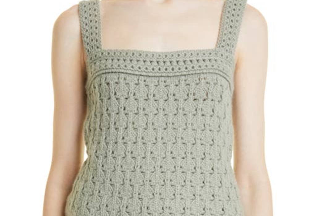 Camisola Vince Crochet de lã e caxemira em alcachofra, tamanho X-Large