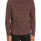 Moletom com capuz Vince Stripe Cotton - Preto Ameixa H Cinza Tamanho GG