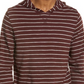 Moletom com capuz Vince Stripe Cotton - Preto Ameixa H Cinza Tamanho GG