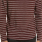 Moletom com capuz Vince Stripe Cotton - Preto Ameixa H Cinza Tamanho GG