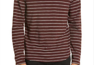 Moletom com capuz Vince Stripe Cotton - Preto Ameixa H Cinza Tamanho GG