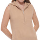 Calvin Klein Jeans Blusa Feminina Canelada Sem Mangas Marrom Tamanho Grande