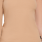 Blusa Calvin Klein Feminina Gola Alta Um Ombro Marrom Tamanho Grande