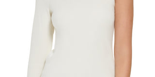 Blusa Calvin Klein Feminina Gola Alta Um Ombro Branca Tamanho Médio