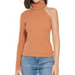 Blusa Calvin Klein Feminina Gola Alta Um Ombro Marrom Tamanho Médio