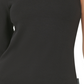 Calvin Klein Jeans Blusa Feminina Gola Alta Um Ombro Preta Tamanho Grande
