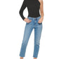 Calvin Klein Jeans Blusa Feminina Gola Alta Um Ombro Preta Tamanho Médio