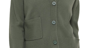 Calvin Klein Jeans Cardigan Feminino com Recorte e Gola V Verde Tamanho XS