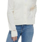 Calvin Klein Cardigan Feminino com Decote em V e Recorte, Branco, Tamanho Grande