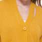 Cardigan Calvin Klein Feminino com Decote em V e Recorte, Amarelo, Tamanho XS