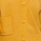 Cardigan Calvin Klein Feminino com Decote em V e Recorte, Amarelo, Tamanho XS