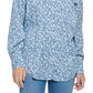 Calvin Klein Jeans Camisa Boyfriend Feminina Manga Longa Estampa Animal Cinza Tamanho Médio