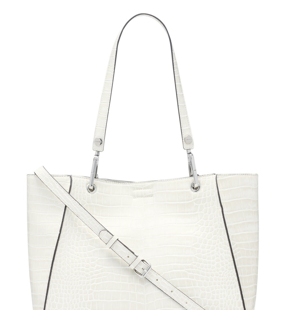 Calvin Klein Garnet Bolsa Conversível Feminina Branca Tamanho Regular
